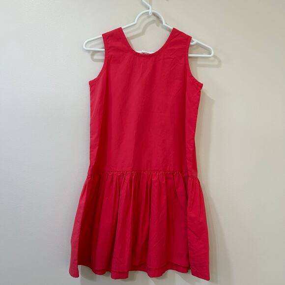 Hanna Andersson NWT Girls Size 140/ 10 Pink Sleeveless Drop Waist Dress Summer - Picture 5 of 5